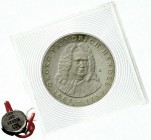 Münzen der Deutschen Demokratischen Republik, Gedenkmünzen der DDR
20 Mark 1984 A, Händel. Polierte Platte, original verplombt