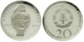 Münzen der Deutschen Demokratischen Republik, Gedenkmünzen der DDR
20 Mark 1990 A, Schlüter. Polierte Platte, original verschweißt