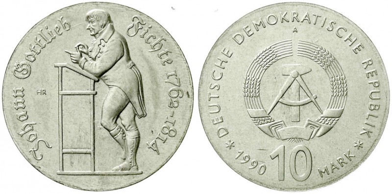 Münzen der Deutschen Demokratischen Republik, Gedenkmünzen der DDR
10 Mark 1990 ...