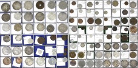 LOTS, Sammlungen allgemein
103 verschiedene, meist bessere Münzen aus aller Welt ab dem 16. bis 20. Jh. Bis zur Crown-Größe. Viele seltene Stücke und ...