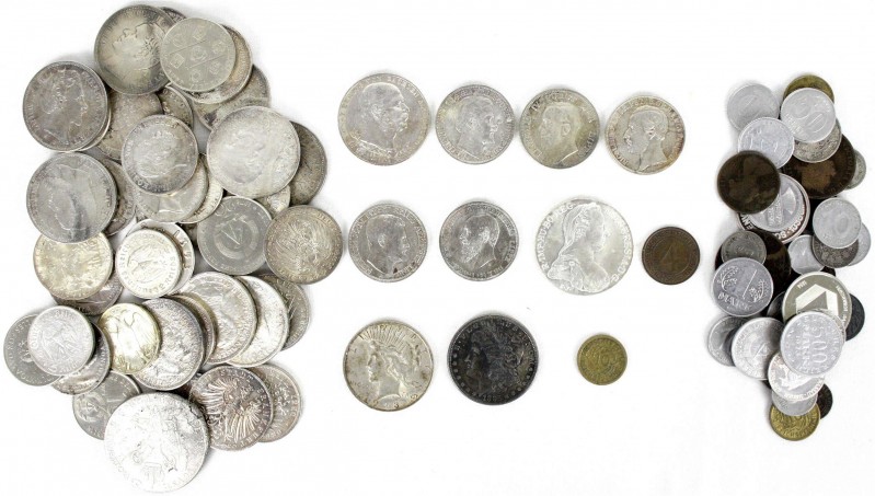 LOTS, Sammlungen allgemein
89 Stück: viele deutsche Silbermünzen ab 1735, Taler ...