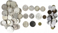 LOTS, Sammlungen allgemein
89 Stück: viele deutsche Silbermünzen ab 1735, Taler und Reichssilbermünzen mit vielen besseren Typen wie Lippe, Oldenburg,...