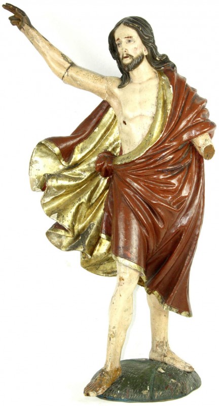 Varia, Religion, Christliche Sakralkunst
Giebelfigur des Christus Salvator mit w...