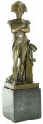 Varia, Skulpturen und Plastiken
Bronzeskulptur "stehender Napoleon mit Postament", signiert Guillemin. Auf Marmorsockel. Gesamthöhe 30 cm. Ein moderne...