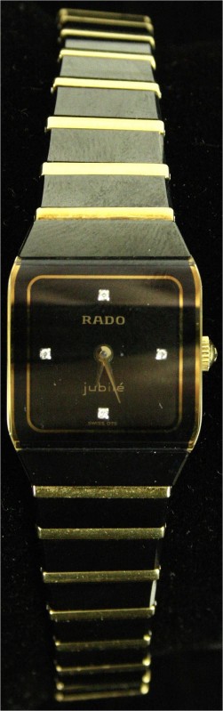 Varia, Uhren, Armbanduhren
Damenarmbanduhr RADO jubilé mit 4 Brillanten und Orig...