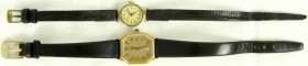 Varia, Uhren, Lots
2 alte Damenarmbanduhren. CLAY-MONTIER GOLD 333 mit Lederarmband und ZENTRA aus Stahl mit Lederarmband. beide defekt