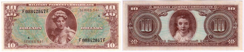 Banknoten, Ausland, Vereinigte Staaten von Amerika
10 Dollar o.J. (1958) Serie 5...