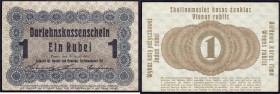 Banknoten, Die deutschen Banknoten ab 1871 nach Rosenberg, Deutsches Reich, 1871-1945, Deutsche Militär- und Besatzungsausgaben 1914-1918
Darlehnskass...