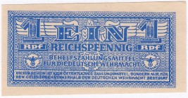 Banknoten, Die deutschen Banknoten ab 1871 nach Rosenberg, Deutsches Reich, 1871-1945, Wehrmachts- und Besatzungsausgaben 2.Weltkrieg, 1939-1945
Behel...