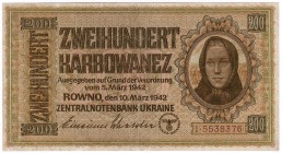 Banknoten, Die deutschen Banknoten ab 1871 nach Rosenberg, Deutsches Reich, 1871-1945, Wehrmachts- und Besatzungsausgaben 2.Weltkrieg, 1939-1945
Ukrai...