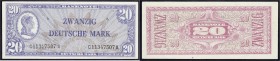 Banknoten, Die deutschen Banknoten ab 1871 nach Rosenberg, Westliche Besatzungszonen und BRD, ab 1948
20 Deutsche Mark (Liberty) o.D. (1948). Serie C/...