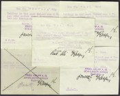 Banknoten, Deutsches Notgeld und KGL, Annen (Westf.)
Fried. Krupp A.-G. Stahlwerk: 5 Scheine zu 50 Pf. (2X), 1, 2 und 3 Mark 3.8.1914. Alle eingelöst....