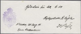 Banknoten, Deutsches Notgeld und KGL, Baden-Baden (Baden)
Hofapotheke Dr. Rössler, 6 Mark, 20.8.1914. Handschr. Gebrauchsstück mit Namensnennung des E...