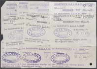 Banknoten, Deutsches Notgeld und KGL, Benfeld (Elsass)
Schuhfabrik R. & L. Weyl: 10 versch. Scheine 5.8.1914. Zu 10 und 50 Pf. sowie 1 Mark. Meist Ori...