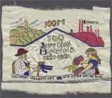 Banknoten, Deutsches Notgeld und KGL, Bielefeld (Westfalen), Notgeld besonderer Art
100 Mark 'Wunderlich-Schein' Stadtsparkasse 15.7.1921. Vorderseite...