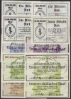 Banknoten, Deutsches Notgeld und KGL, Böckingen (Württ.)
Stadtgemeinde: 10 verschiedene Scheine von 1 bis 500 Mrd. Mark 25.10.1923. Dabei 4 Werte 505c...