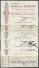 Banknoten, Deutsches Notgeld und KGL, Bönnigheim (Württ.)
Gewerbebank: 7 versch. Scheine v. 100 T. bis 2 Mio. Mark 8.8 bis 5.9.1923. I- bis III-, eini...