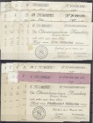 Banknoten, Deutsches Notgeld und KGL, Calmbach (Württ.)
32 Inflationsscheine der Oberamtssparkasse 1923 bis 500 Mrd. Mark. 2 X 2 Var. I- bis IV, teils...