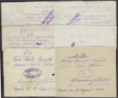 Banknoten, Deutsches Notgeld und KGL, Czersk (Westpr.)
Gemeinde (5 X) und Holzindustrie Hermann Schütt Act.-Ges. (2 X): 7 Scheine 28.8. u. 8.8.1914. A...