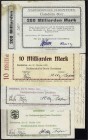 Banknoten, Deutsches Notgeld und KGL, Dornstetten (Württ.)
4 Scheine: Stadt 200 Mrd. 27.10.1923, Darlehnskassen-Verein 10, 20 und 50 Mrd. 27.10.1923. ...
