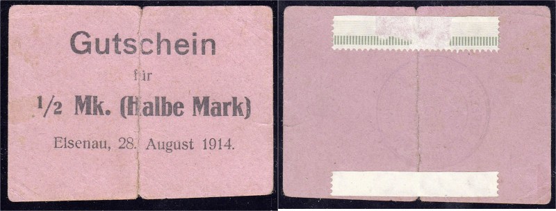 Banknoten, Deutsches Notgeld und KGL, Elsenau (Posen)
Gutsvorstand, 1/2 Mark, 28...