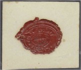Banknoten, Deutsches Notgeld und KGL, Flensburg
Löwen-Apotheke Th. Andrae: 50 Pf. o.D. (1914). Ovales rotes Lacksiegel, handgeschrieben. Der bei Dießn...