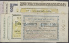Banknoten, Deutsches Notgeld und KGL, Gaildorf (Württ.)
8 versch. Inflationsscheine der Oberamtssparkasse bis 100 Mrd. Mark 1923.