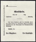 Banknoten, Deutsches Notgeld und KGL, Geseke (Westf.)
Magistrat: Blanko-Formular für Pfennig Werte o.D. (1914). Karton-Paper. Dieser Schein ist bei Di...