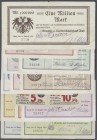 Banknoten, Deutsches Notgeld und KGL, Isny (Württ.)
14 Scheine: 12 Infla-Scheine der Gewerbe - und Landwirtschaftsbank 1923 bis 20 Mrd. Mark. Viele mi...