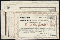 Banknoten, Deutsches Notgeld und KGL, Künzelsau (Württ.)
19 Scheine: 14 X Inflation Landw.- & Gewerbebank sowie Oberamtssparkasse 1923 bis 100 Mrd. Ma...
