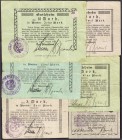 Banknoten, Deutsches Notgeld und KGL, Lobsens (Posen)
Magistrat: 6 Scheine von 1/2 bis 10 Mark 8.8.1914, alle, wie üblich lochentwertet. Komplette Ser...