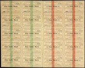 Banknoten, Deutsches Notgeld und KGL, Lütgendortmund (Westf.)
Amtsverband: 2 komplette Druckbögen der 1/2 und 1 Markscheine v. 8.8.1914. Jew. mit alle...