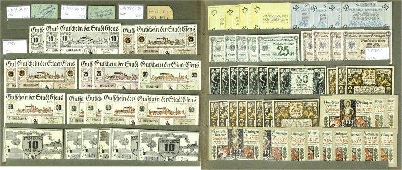 Banknoten, Lots, Deutschland
Niedersachsen: über 1400 Verkehrsausgaben im origin...