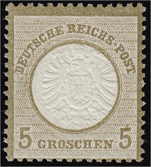 Briefmarken, Deutschland, Deutsches Reich
5 Groschen 1872, großer Brustschild, p...