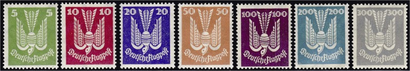 Briefmarken, Deutschland, Deutsches Reich
Flugpost 1924, kompletter Satz in unge...