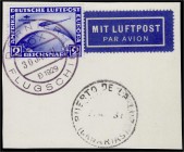 Briefmarken, Deutschland, Deutsches Reich
2 RM. Südamerikafahrt 1930, sauber auf Briefstück mit Wassezeichen "X", zentrischer Sonderstempel ,,DORNIER ...