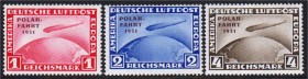 Briefmarken, Deutschland, Deutsches Reich
Zeppelin Polarfahrt 1931, kompletter Satz in ungebrauchter Erhaltung. Mi. 900,-€. *