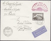 Briefmarken, Deutschland, Deutsches Reich
4 M Polarfahrt 1931, sauberer Brief ab Friedrichshafen nach Malyguin. Mi. 1.100,-€.