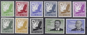 Briefmarken, Deutschland, Deutsches Reich
Flugpostmarken 1934, postfrisch, ab 25 Pf. bis 3 RM jeder Wert geprüft Schlegel BPP. Mi. 800,-€. **