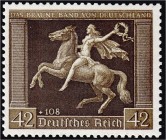 Briefmarken, Deutschland, Deutsches Reich
Braunes Band 1938, postfrisch mit senkrechter Gummiriffelung, Luxuserhaltung, geprüft Schlegel BPP. Mi. 280,...