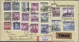 Briefmarken, Deutschland, Deutsche Kolonien und Nebengebiete, Deutsche Besetzungsausgaben 1939-1945
Kopfbilder und Landschaften 1939, sauber gestempel...