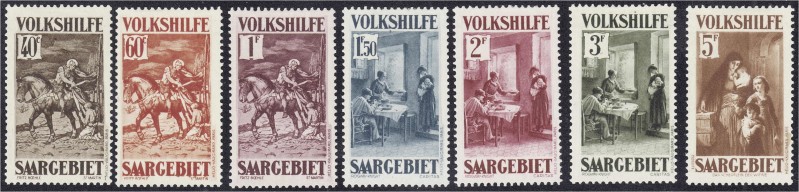 Briefmarken, Deutschland, Deutsche Kolonien und Nebengebiete, Saargebiet
Volkshi...