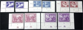 Briefmarken, Deutschland, Deutsche Demokratische Republik
Wintersportmeisterschaften 1950 Frühjahrsmesse, Tag der Arbeit, postfrisch, komplett mit Dru...
