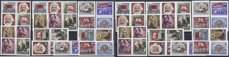 Briefmarken, Deutschland, Deutsche Demokratische Republik
Karl-Marx-Jahr 1953, a...