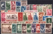 Briefmarken, Deutschland, Saarland
Saarland/Jahrgang 1949/1951, überwiegend postfrische Zusammenstellung ab Nr. 267-313, wenige ungebrauchte Ausgaben ...