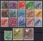 Briefmarken, Deutschland, Berlin
Schwarzaufdruck 1948, komplett gestempelt von 2 Pfg.-2 M, jeder Wert geprüft Schlegel BPP. Mi. 1.000,-€. gestempelt...