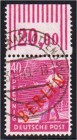 Briefmarken, Deutschland, Berlin
40 Pf. Rotaufdruck 1949, traumhaft gestempelt, ungefaltet, bestens geprüft Schlegel BPP. Michel 250,-€. gestempelt