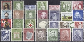 Briefmarken, Deutschland, Bundesrepublik Deutschland
Jahrgang 1952/1953, komplett postfrisch. Mi. 680,-€. **
