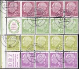 Briefmarken, Deutschland, Bundesrepublik Deutschland
Heuss 1955, gestempelt, H-Bl. 1 leicht vorgefaltet, beide geprüft Schlegel BPP. Mi. 340,-€. geste...