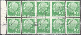 Briefmarken, Deutschland, Bundesrepublik Deutschland
Heuss 1960, gestempelt, gute Bedarfserhaltung, geprüft Schlegel BPP. Mi. 420,-€. gestempelt